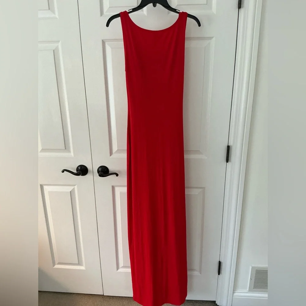 SKIMS Soft Lounge Lace Long Dress With Bralette | Cherry | Size L - Picture 7 of 10
